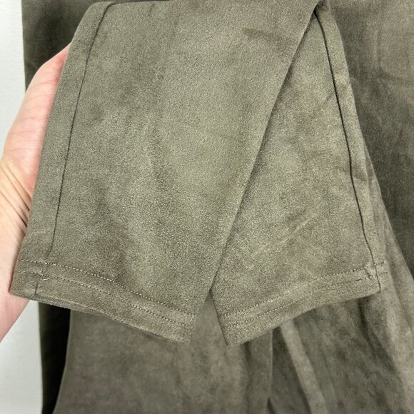 Aritzia Wilfred Free Daria Faux Suede Leggings Taupe High Rise Size XS‎ Minimal - Picture 10 of 14